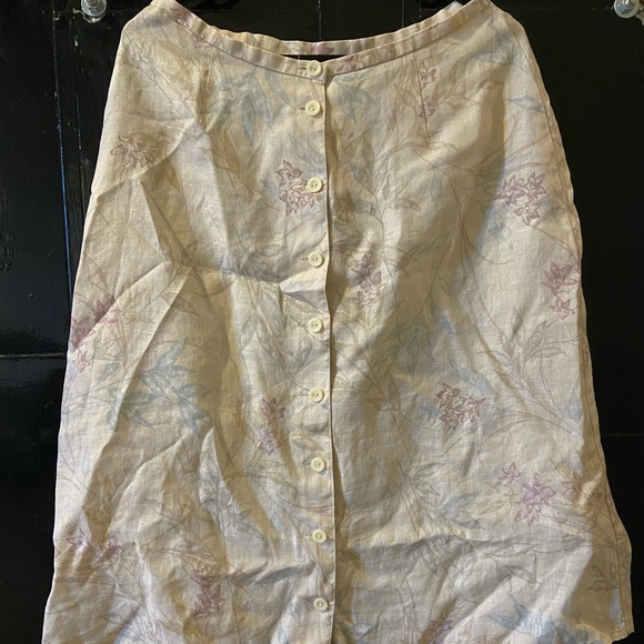 Liz Claiborne Skirts Vintage Linen Skirt Poshmark